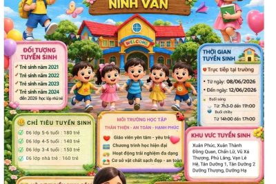 Thông báo tuyển sinh năm học 2026 – 2027