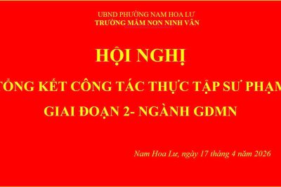 Hội nghị tổng kết công tác thực tập sư phạm giai đoạn 2 ngành GDMN