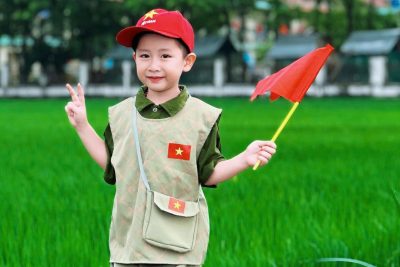 KHÔNG KHÍ CHÀO MỪNG NGÀY 30-04 TẠI TRƯỜNG MẦM NON NINH VÂN